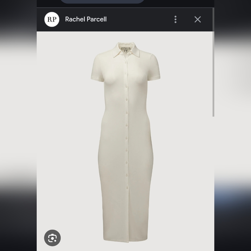 Rachel Parcell Short Sleeve Button-Down Midi Dress Sz. Large
